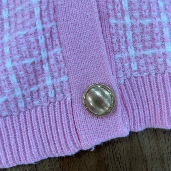 Pink Women's Cardigan Sweater - Picture 4 of 7
